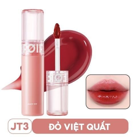 [KHẮC SON] Son Tint Bóng FOIF Thuần Chay, Ẩm Mọng, Bền Màu Juicy Fit Tint 3g