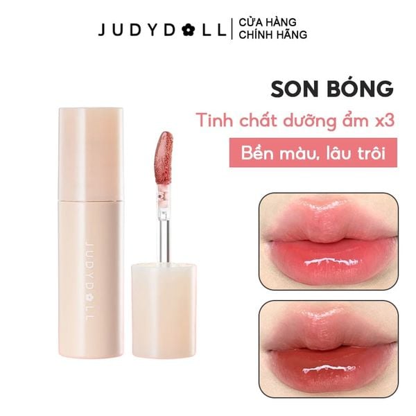  Son Tint Bóng Judydoll Môi Căng Bóng, Lâu Trôi Glazed Lip Gloss 