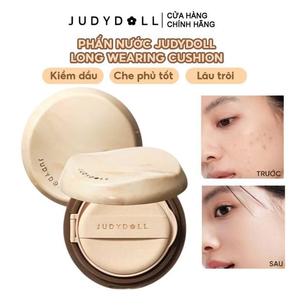  (Ver 2.0) Phấn Nước Judydoll Kiềm Dầu, Che Phủ Tốt Long Wearing Cushion 14g 