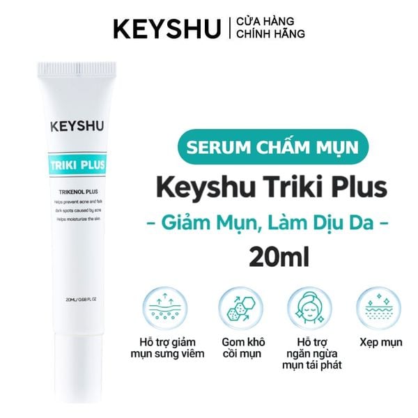  Serum Keyshu Hỗ Trợ Giảm Mụn, Làm Dịu Da Triki Plus 20ml 