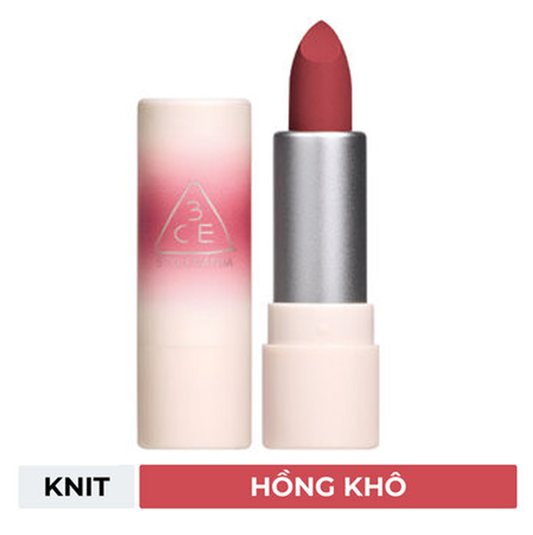  [Gift] Son Thỏi Mịn Lì 3CE Cashmere Hug 1.5g #07 Knit - Trị Giá 200k 