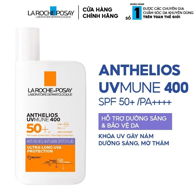 Sữa Chống Nắng La Roche-Posay Dưỡng Sáng Da Innovation Anthelios UVmune 400 Anti-Dark Spots Fluid 50ml