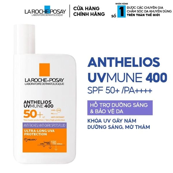  Sữa Chống Nắng La Roche-Posay Dưỡng Sáng Da Innovation Anthelios UVmune 400 Anti-Dark Spots Fluid 50ml 