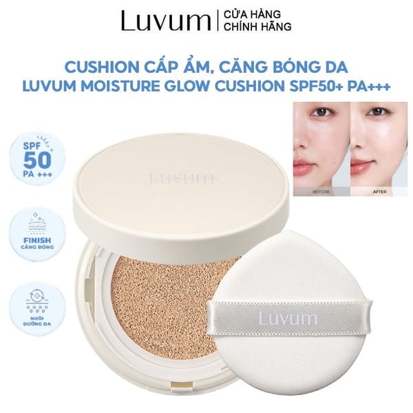  Phấn Nước Luvum Cấp Ẩm Căng Bóng Da Moisture Glow Cushion SPF50+ PA+++ 15g 