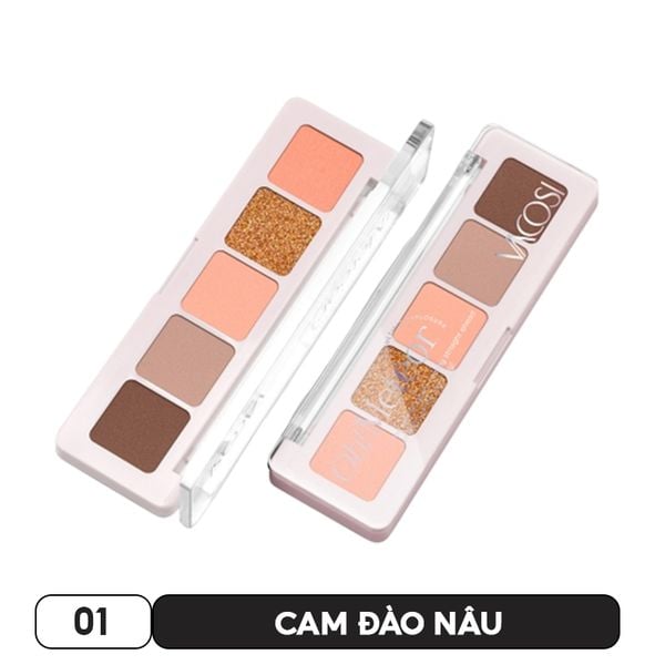  Bảng Phấn Mắt Vacosi 5 Ô Meteor Eyeshadow 5.5g 