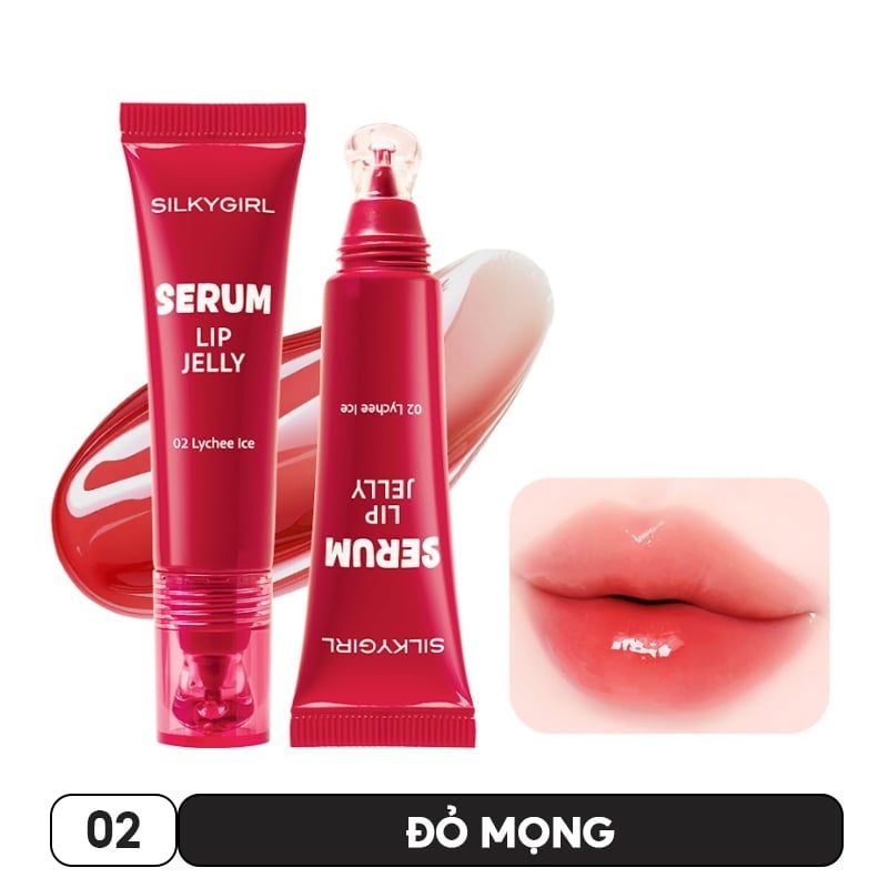 Son Tint Bóng Silkygirl Lâu Trôi, Cấp Ẩm Serum Lip Jelly 8ml