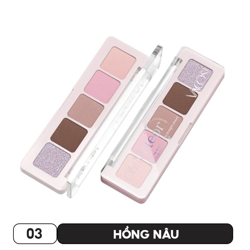 Bảng Phấn Mắt Vacosi 5 Ô Meteor Eyeshdow 5.5g