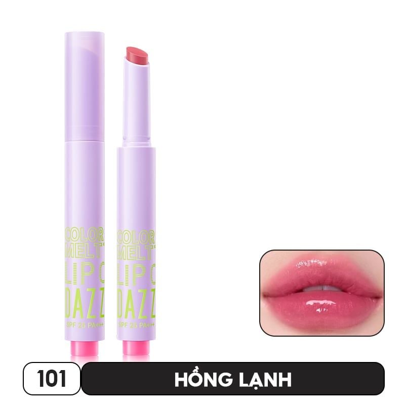 Son Bóng DAZZLE ME Dưỡng Ẩm, Chống Nắng, Căng Bóng Color Chrome Melt to Dew Lip Click 2g