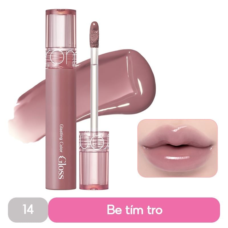 [GIÁ HỦY DIỆT][Màu 01-25][COLOR GLOSS] Son Bóng Romand Cho Môi Căng Mọng, Mềm Mịn Glasting Color Gloss 4g