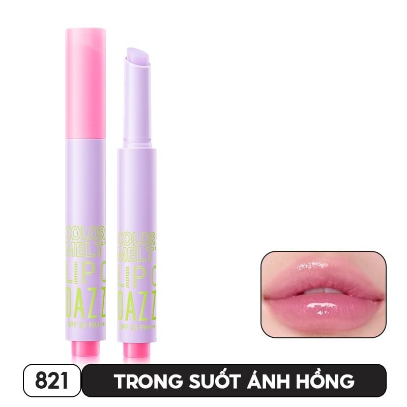 Son Bóng DAZZLE ME Dưỡng Ẩm, Chống Nắng, Căng Bóng Color Chrome Melt to Dew Lip Click 2g
