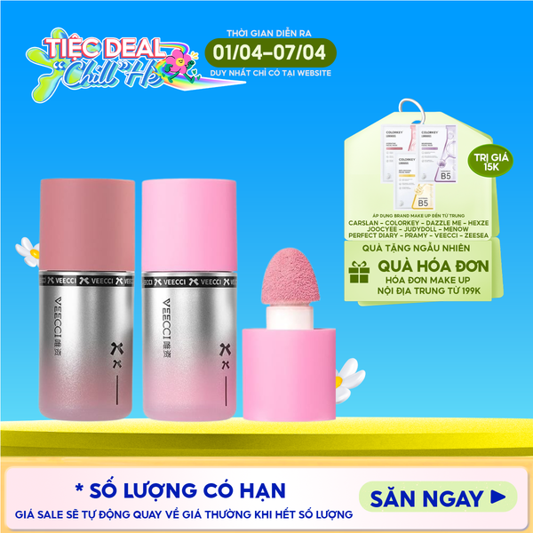  Má Hồng Dạng Kem VEECCI Liquid Like Water Powder Blusher 3.5g 