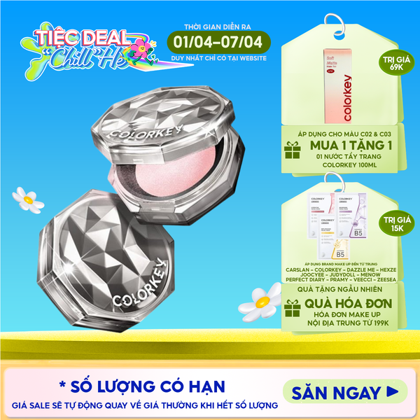  Phấn Phủ Dạng Bột Colorkey Siêu Mịn Lâu Trôi Lasting Naturally-occurring Loose Powder 8g 