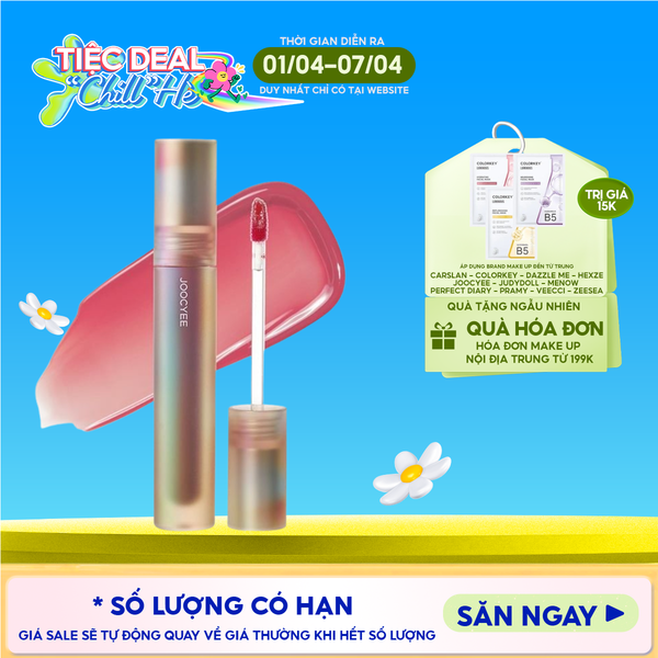  Son Tint Bóng Joocyee Bền Màu, Căng Bóng Spiral Shell Glazed Gloss 3.2g 