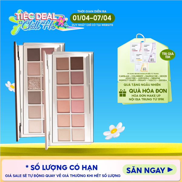  Bảng Phấn Mắt 12 Ô Joocyee 12 Shades Eyeshadow Palette 14g 