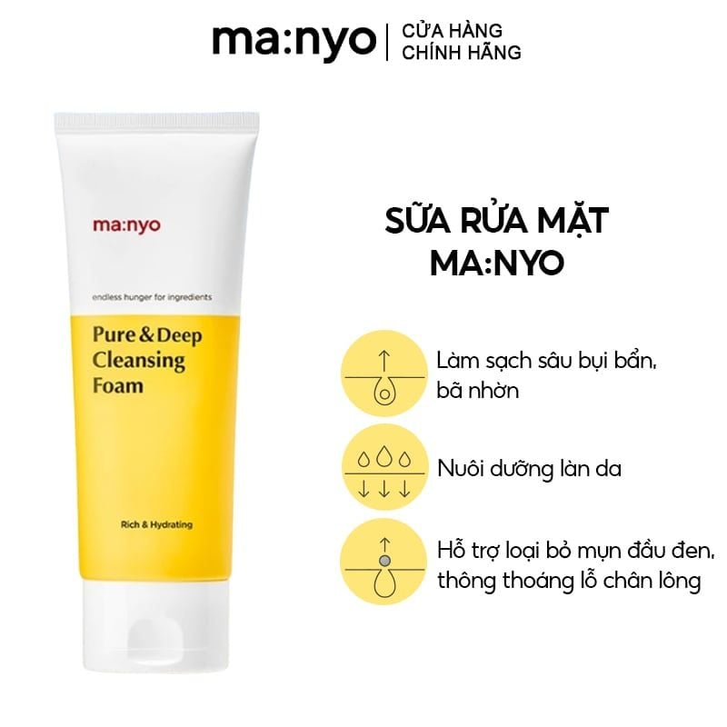 Sữa Rửa Mặt Ma:nyo Pure&Deep Cleansing Foam 120ml