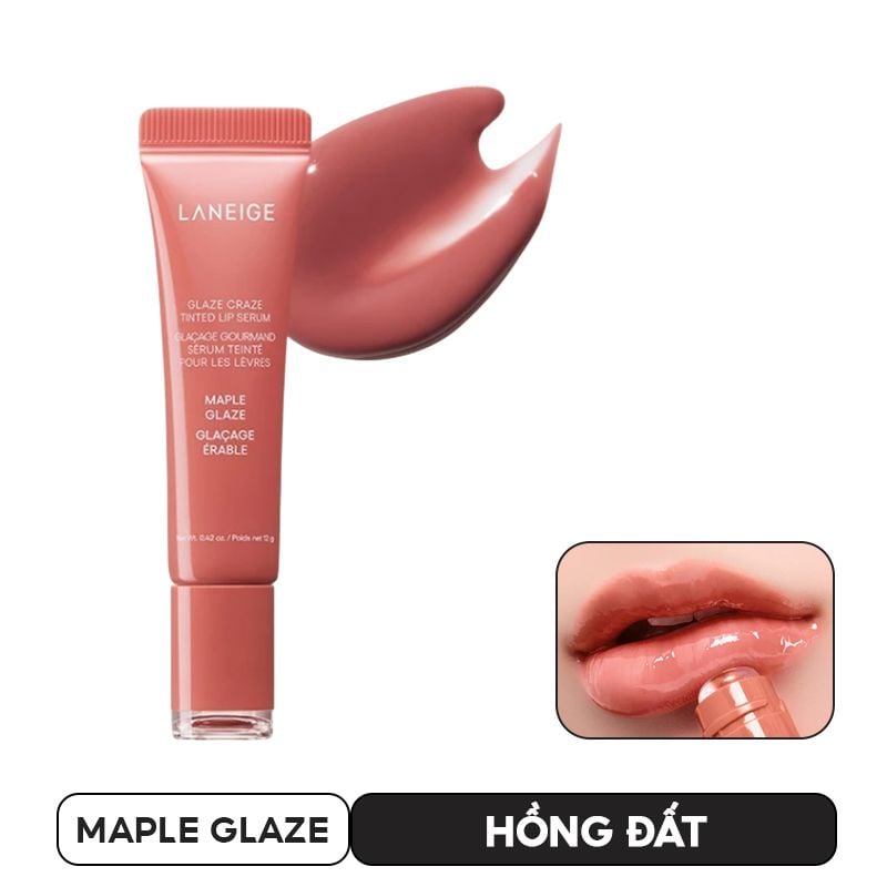 Son Dưỡng Có Màu Môi Căng Bóng Laneige Glaze Craze Tinted Lip Serum 12g