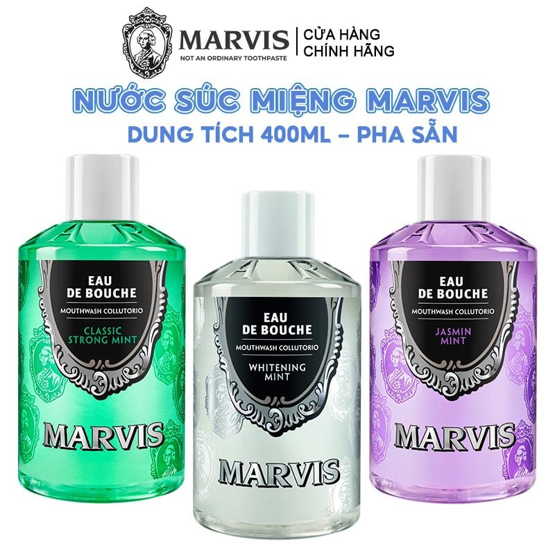 Nước Súc Miệng Marvis Chăm Sóc Răng Miệng Mouthwash 400ml