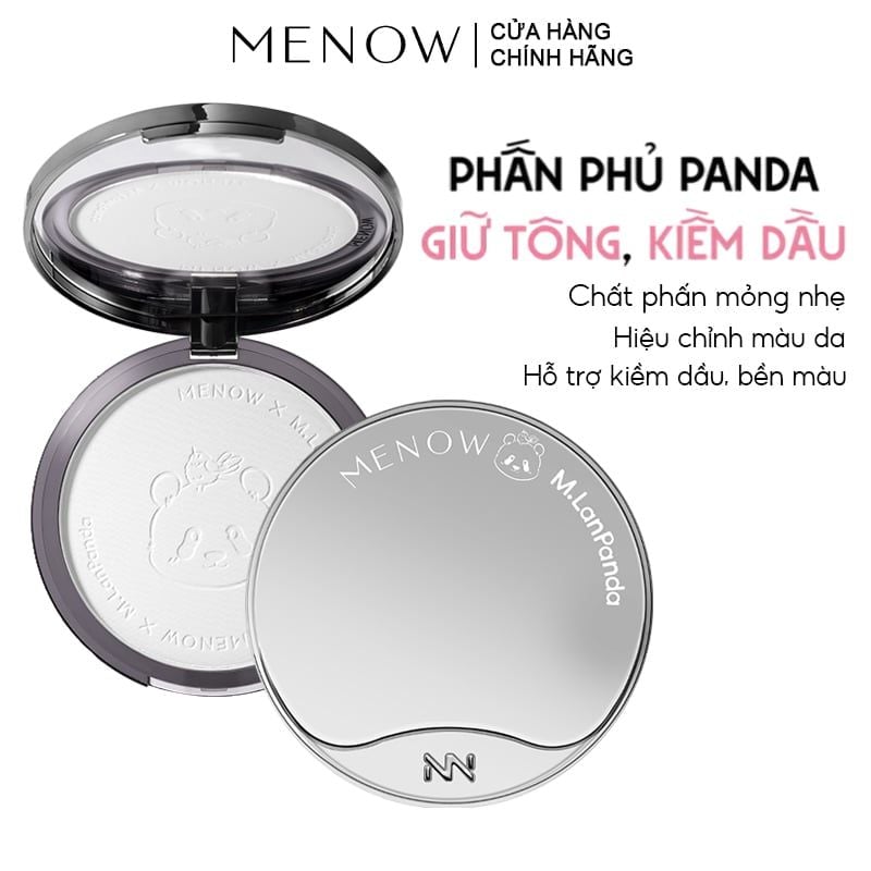 Phấn Phủ MENOW x MENGLAN PANDA Dạng Nén Velvet Mist Complexion Power 21g