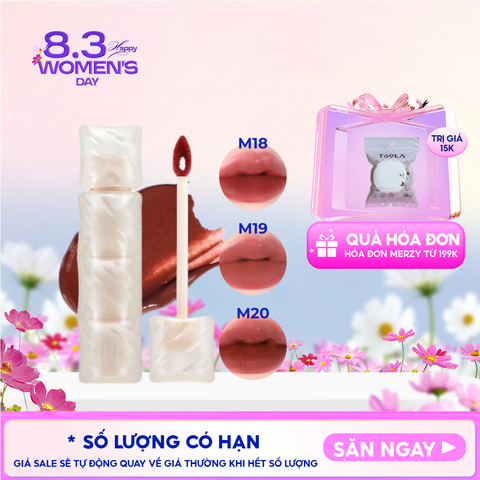  [NEW] Son Phao Kem Lì Mềm Mịn Như Bơ, Lâu Trôi Merzy Puffer Mellow Tint 3.7g 