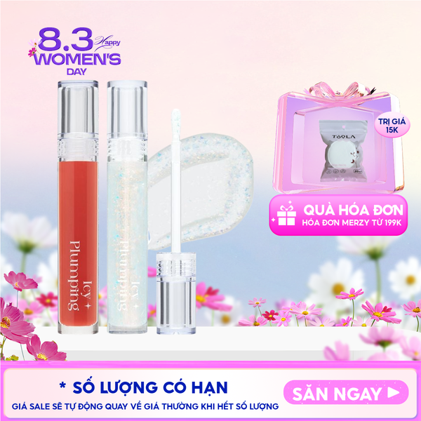  Son Bóng Cho Môi Căng Mọng Merzy Icy Plumping Lip Gloss 4.5g 