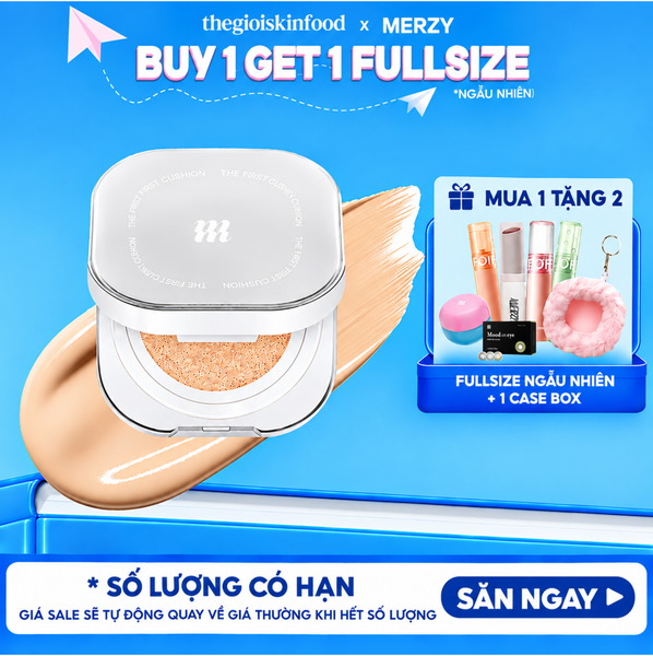  Phấn Nước Merzy Mịn Lì, Che Phủ Cao The Airy Filter Cushion SPF50+ PA+++ 11g 