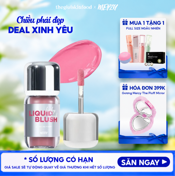  Má Hồng Kem Merzy Mịn Lì Baby Cheek Liquid Blush 4.6g 