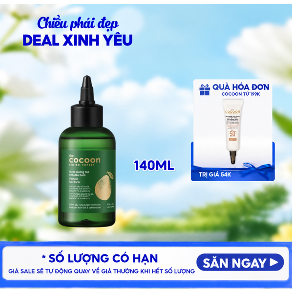  Nước Dưỡng Tóc Cocoon Hỗ Trợ Giảm Gãy Rụng Và Làm Mềm Tóc Tinh Dầu Bưởi Pomelo Hair Tonic 