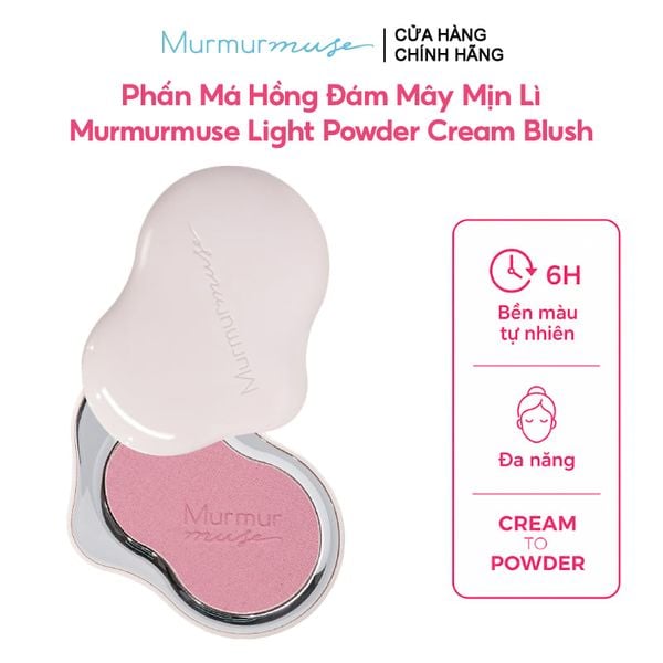  Phấn Má Hồng Đám Mây Mịn Lì Murmurmuse Light Powder Cream Blush 5g 