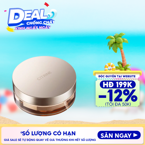  Phấn Phủ Dạng Bột Citrine Kiềm Dầu, Làm Đều Màu Da Clear Mist Loose Powder 10g 