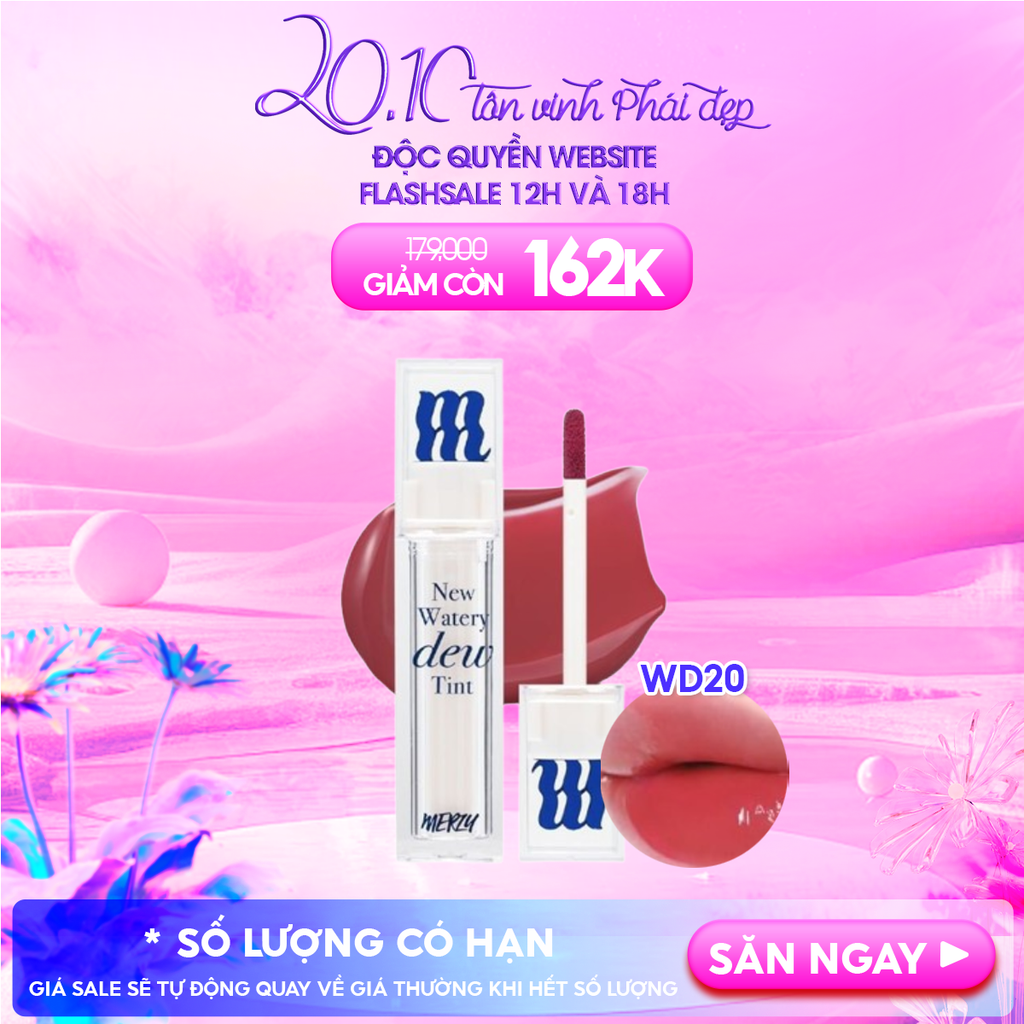 [New Dew] Son Tint Bóng Merzy Dạng Thạch, Bền Màu, Lâu Trôi Merzy New Watery Dew Tint 4g
