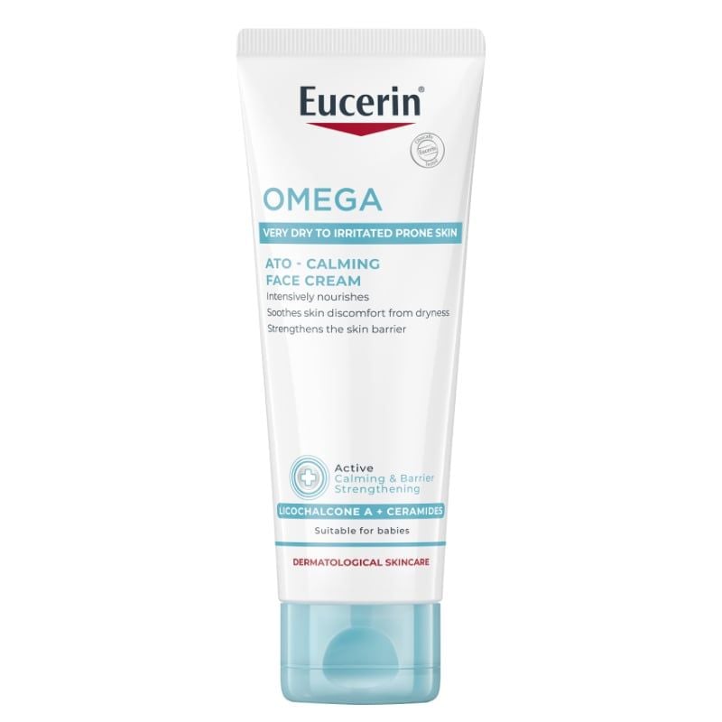 Kem Dưỡng Ẩm Chuyên Sâu Eucerin Omega Ato - Calming Face Cream 50ml