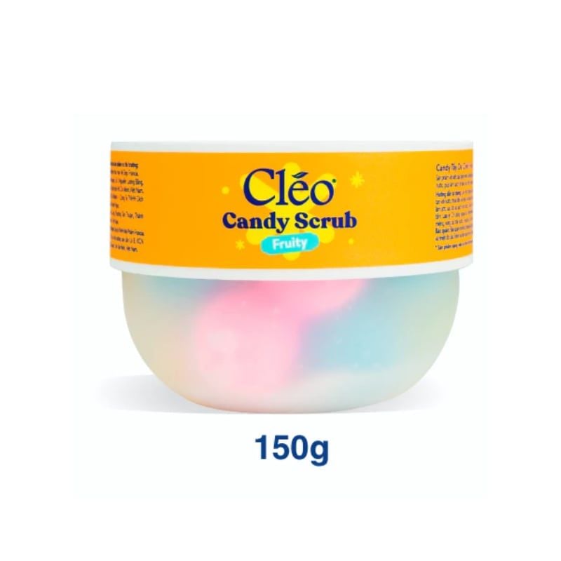 Tẩy Da Chết Body Hỗ Trợ Làm Sáng, Đều Màu Da Cleo Candy Scrub Fruity 150g