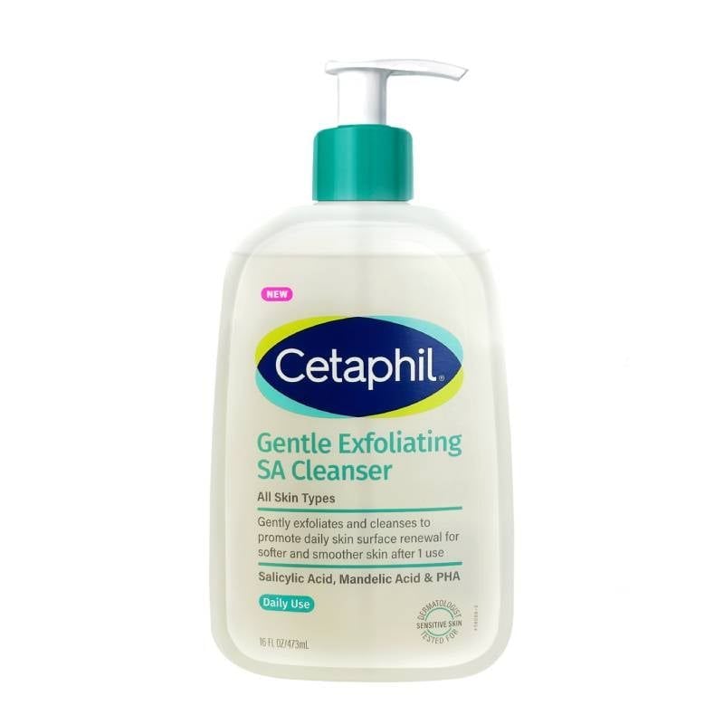 Gel Rửa Mặt Cetaphil Làm Sạch Dầu Nhờn, Cho Da Dầu, Mụn, Nhạy Cảm Gentle Exfoliating SA Cleanser