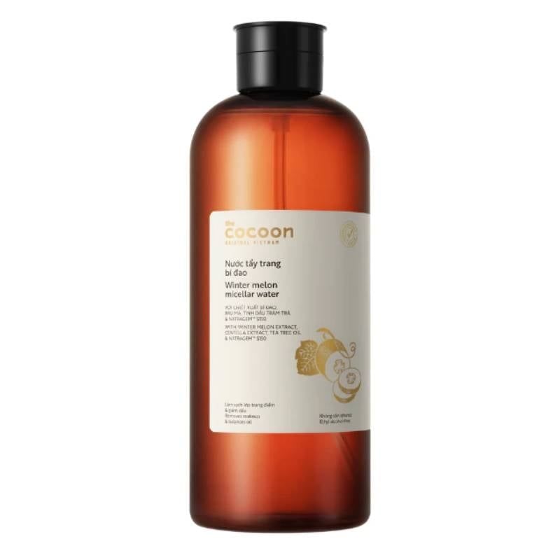Nước Tẩy Trang Cocoon Bí Đao Thuần Chay Làm Sạch Dịu Nhẹ Winter Melon Micellar Water