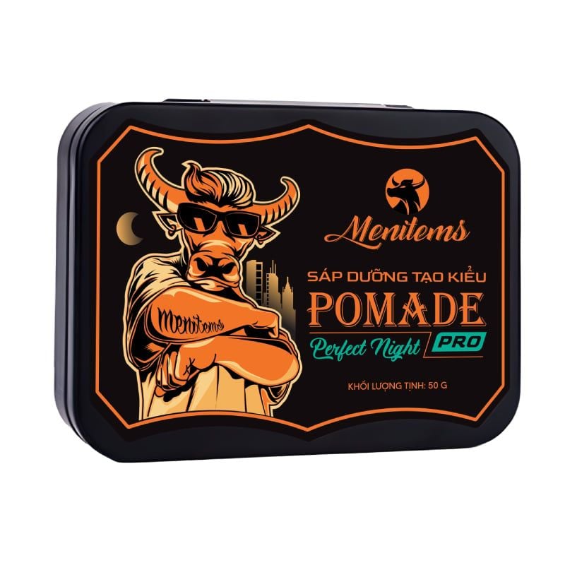 Sáp Dưỡng Tạo Kiểu Menitems Tự Nhiên, Giữ Nếp Lâu, Hương Thơm Nước Hoa Nam Tính Pomade Pro/Clay Gentle Blue  50g