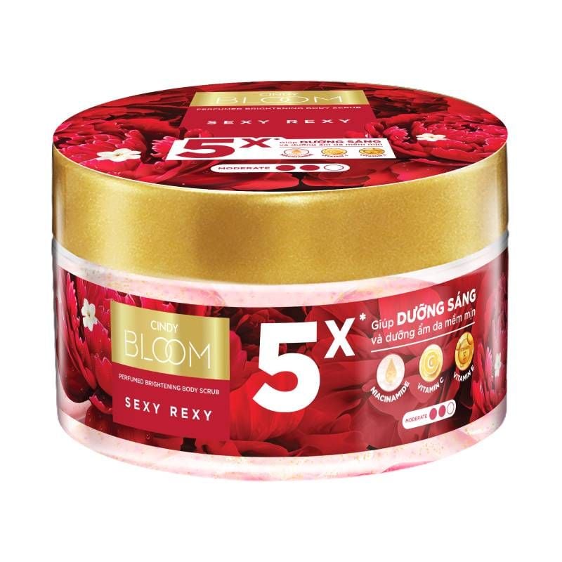 Tẩy Tế Bào Chết Cindy Bloom Hỗ Trợ Dưỡng Sáng Da Hương Nước Hoa 220g