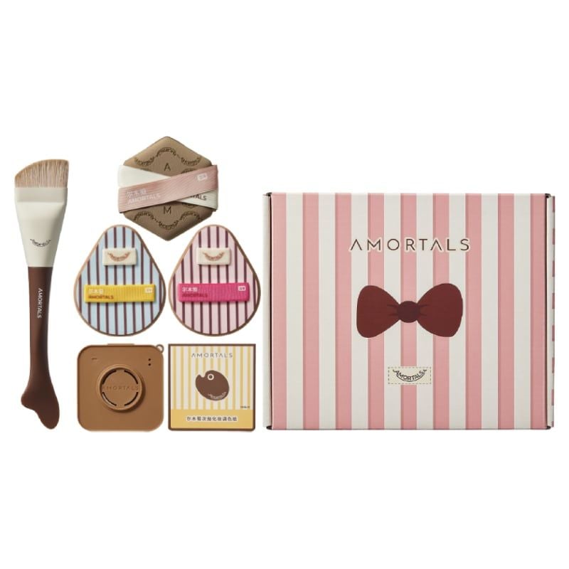 Bộ Cọ & Bông Mút Trang Điểm Amortals Ok Foundation Tool Set (6 Pcs/Set)