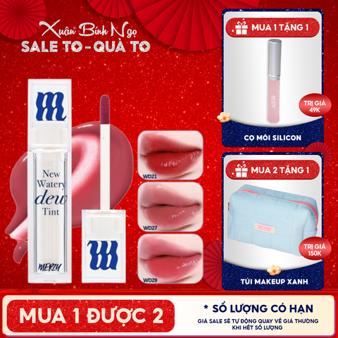 [New Dew] Son Tint Bóng Merzy Dạng Thạch, Bền Màu, Lâu Trôi Merzy New Watery Dew Tint 4g