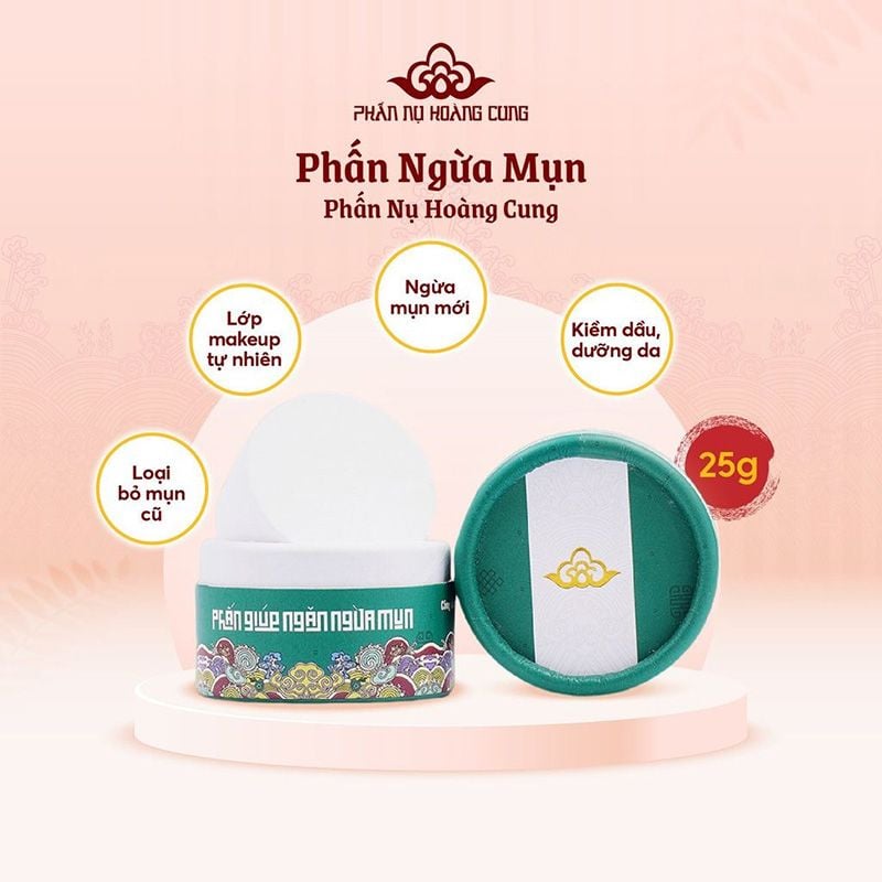 Phấn Nụ Hoàng Cung Giúp Dưỡng Da, Ngừa Mụn, Ngăn Ngừa Lão Hóa Da 25g