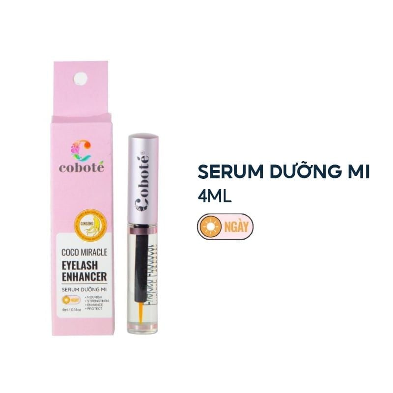 Serum Dưỡng Mi COBOTÉ Mi Dài, Dày Coco Miracle Eyelash & Brow Enhancer