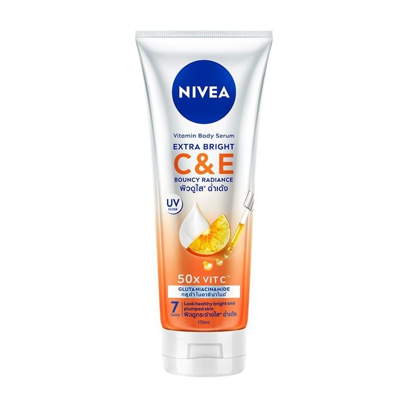 Sữa Dưỡng Thể Nivea Giúp Da Căng Mượt, Hỗ Trợ Trắng Da Extra Bright Vitamin Lotion C&E