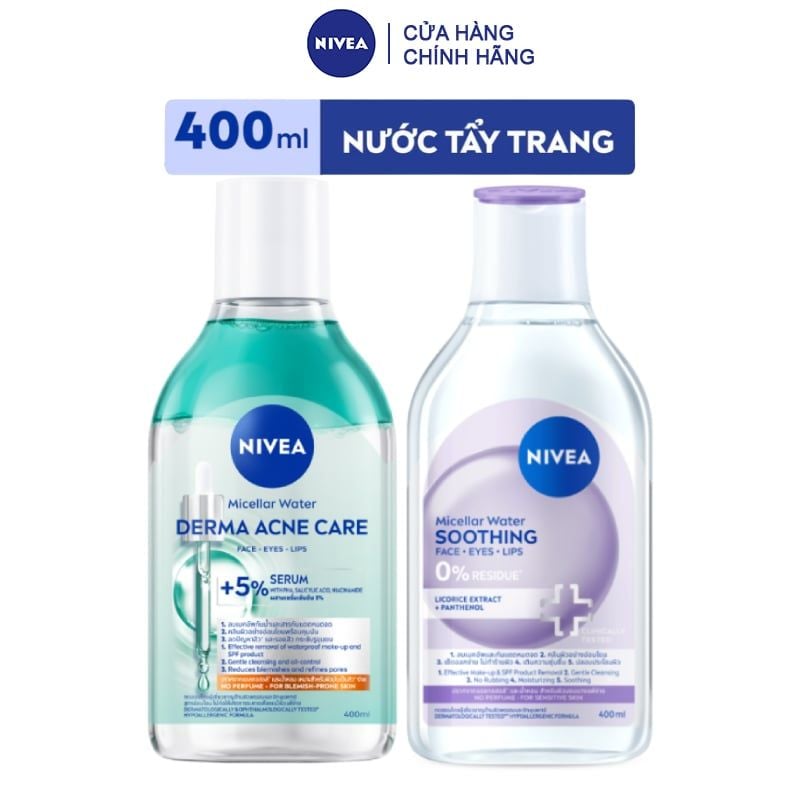 Nước Tẩy Trang Nivea Micellar Water 400ml