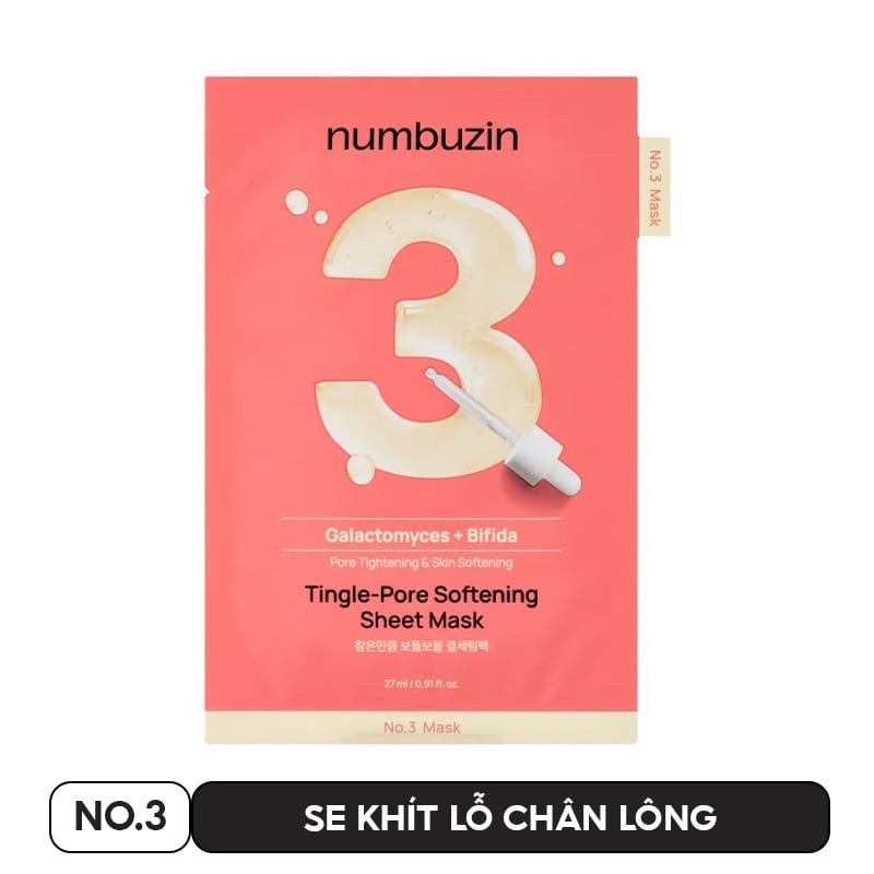 Mặt Nạ Miếng numbuzin Cấp Ẩm, Hỗ Trợ Phục Hồi Da, Làm Dịu Da Sheet Mask