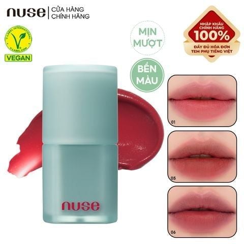  [Gift] Son Kem Lì, Mịn Mượt Thuần Chay Nuse Mousse Liptual (date 06/2027) - Trị giá 300k 