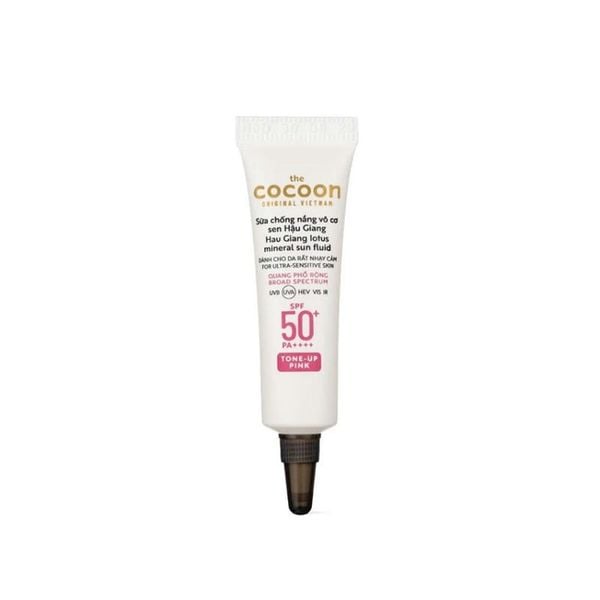 [Gift] Sữa Chống Nắng Vô Cơ Sen Hậu Giang Tone up Pink Cocoon 5ml - Trị giá 112k 