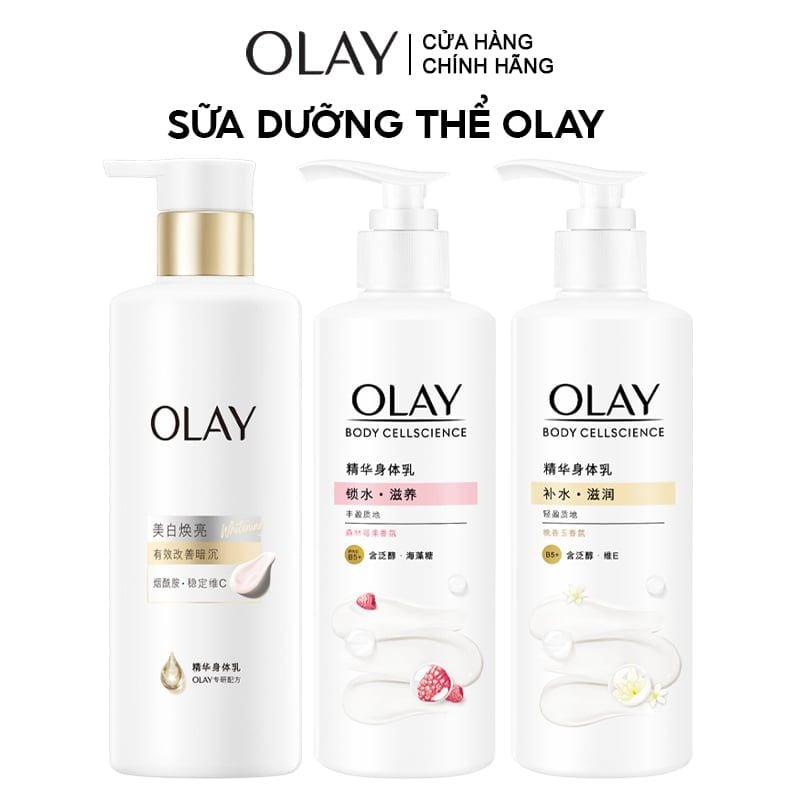 Sữa Dưỡng Thể OLAY Sáng Da, Dưỡng Ẩm Hương Nước Hoa Body Cellscience 260g