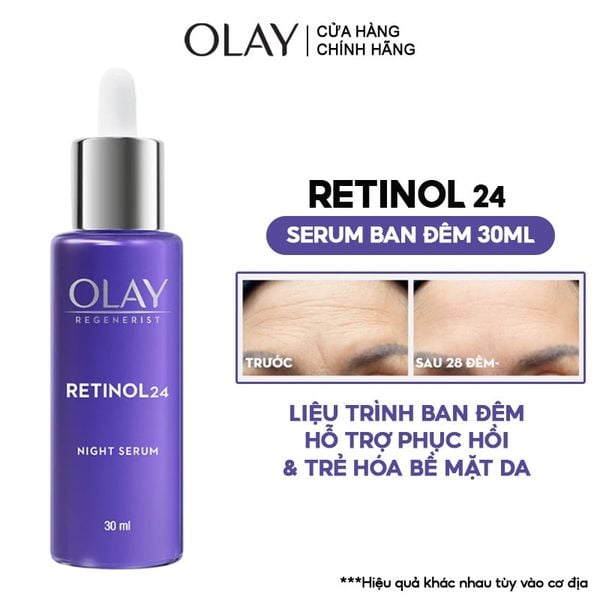  Serum Olay Giúp Mờ Nếp Nhăn Ban Đêm Regenerist Retinol 24 Night Serum 30ml 
