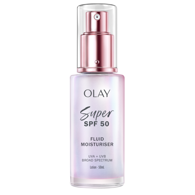 Kem Dưỡng Sáng Da, Chống Nắng Olay Super SPF50+ Fluid Moisturiser PA++++ 50ml