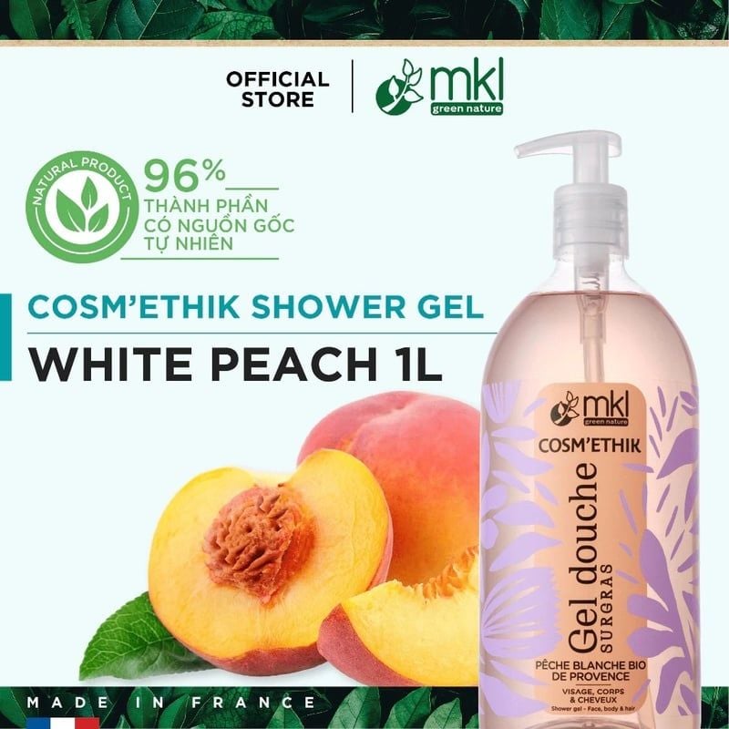 Gel Tắm MKL Hữu Cơ Chiết Xuất Thiên Nhiên Dưỡng Ẩm Da Shower Gel 1000ml