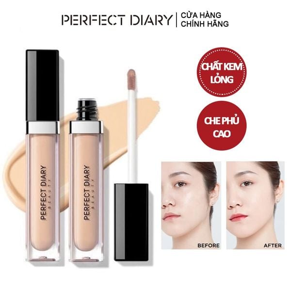  Kem Che Khuyết Điểm Perfect Diary Flawless Glaze Silky Touch Liquid Concealer 7ml 